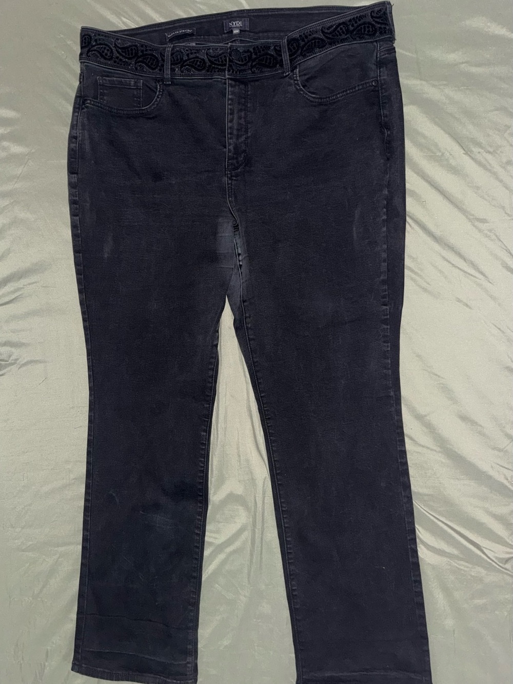 NYDJ Black Paisley Jeans